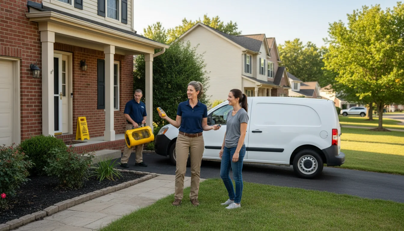 Water restoration image for Dehumidification And Cleanup Services in Venice, IL